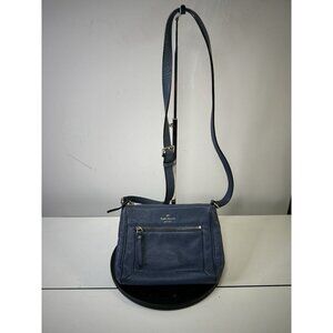 Kate Spade New York Jackson Shoulder Bag Pebbled Crossbody - Navy